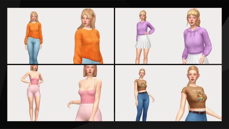 CC: Wardrobe essentials pack para Los Sims 4.