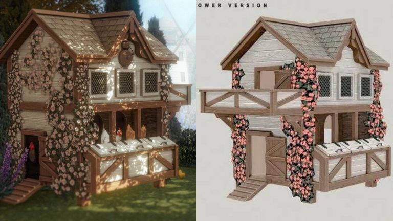 CC: Recolors del gallinero de Vida en la Granja en Los Sims 4