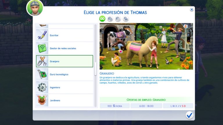 Mod: Carrera de Granjero