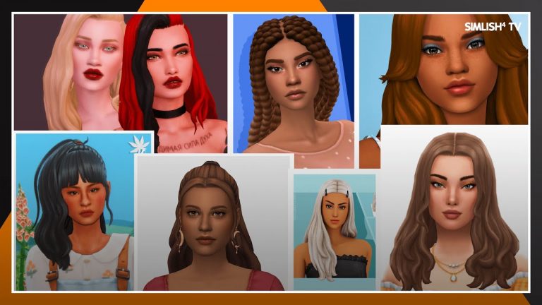 TOP 10 cabellos de CC para chicas en Los Sims 4