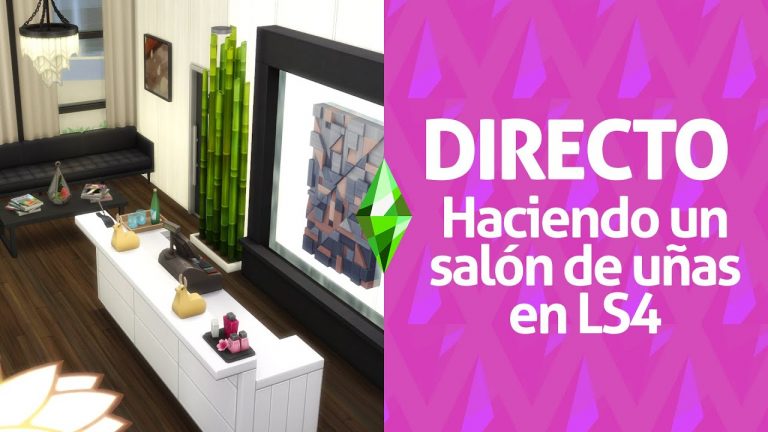 Construyendo un salón de uñas en Los Sims 4