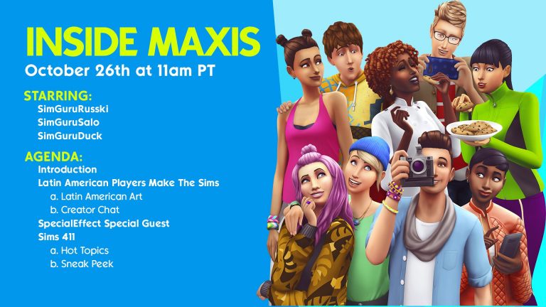 El próximo martes tendremos Inside Maxis de Los Sims