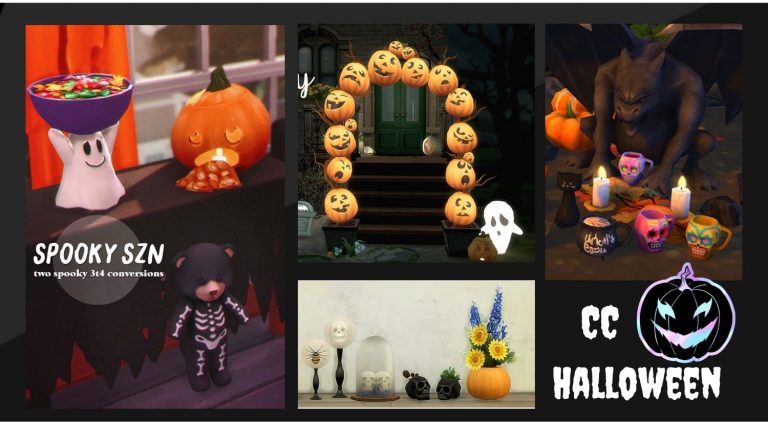 CC: Objetos para decorar tu casa este Halloween en Los Sims 4