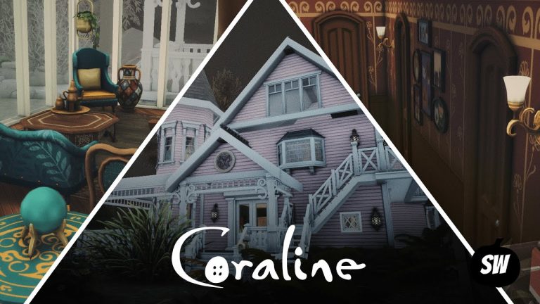 CORALINE DEL SOLAR 🚪 || COLABORACIÓN SIMMERWEEN 2021 🎃 || SPEED BUILD