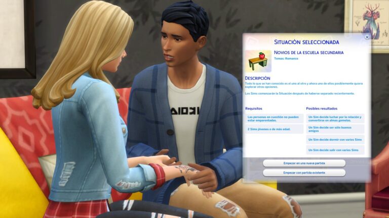 Mod: Nueva situación “Novios desde la escuela secundaria” por KawaiiStacie