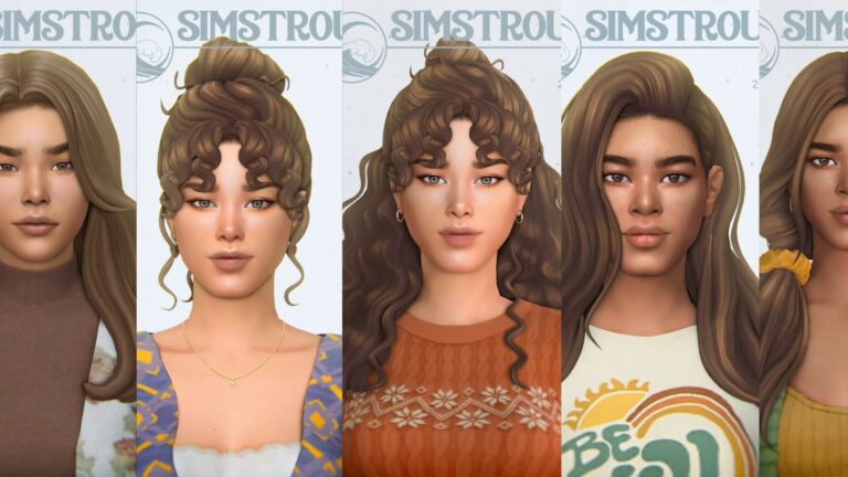 CC: Top cabellos de mujer por Simtrouble ¡luce increíble en Los Sims 4!
