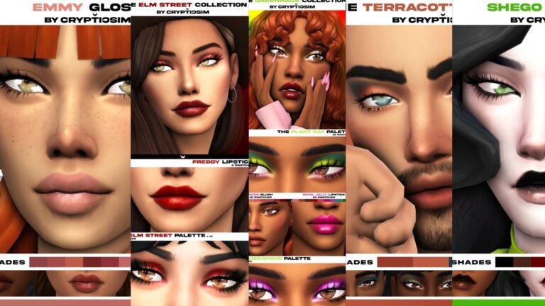 CC: Destaca en cualquier ocasión con este bello maquillaje creado por Crypticsim para Los Sims 4