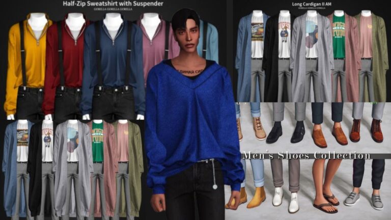 CC: Recopilación de ropa para hombres en los Sims 4