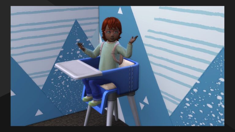 Mod: Bloqueo de trona de un infante para los Sims 4 creado por PandaSama
