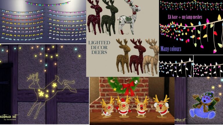 CC: Especial luces de navidad para Los Sims 4