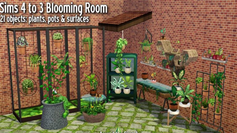 CC: “Kit Decoración Vegetal” las plantas más bonitas del mundo en Los Sims 3