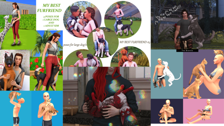 CC: Poses con tus mascotas en Los Sims 4