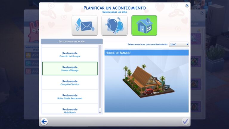 Mod: Cena de ensayo y Cena de compromiso ahora pueden realizarse en restaurantes