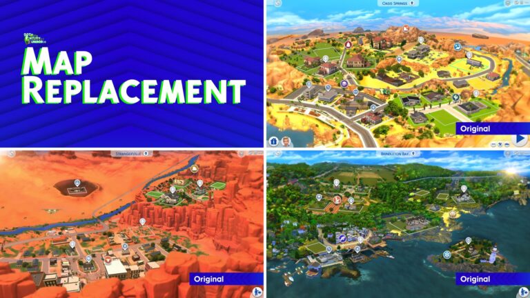 Mod: Reemplaza el mapa del mundo Brindleton Bay, Oasis Springs y StrangerVille por una versión realista