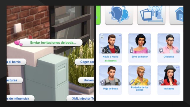 Mod: Elige los roles de boda desde el buzón de correo (Pack de Bodas)