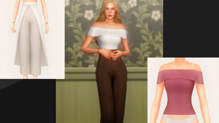 CC: Set de ropa de boda “wedding stories addons” para mujer creado por AdrienPastel para los Sims 4