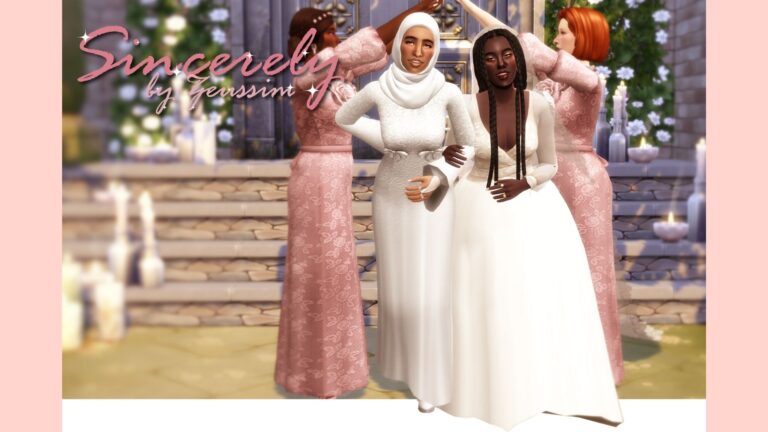 CC: Especial vestidos de novia de ZeuSsim para Los Sims 4
