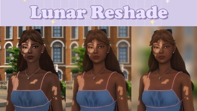 CC: Vamos a la luna con “Lunar Reshade Preset” en Los Sims 4 por Simancholy