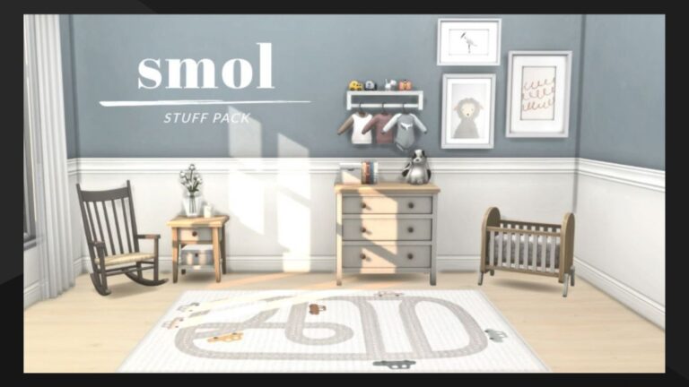 CC: Set de muebles de habitación para bebes, infantes y niños  creado por Charly Pancakes para los Sims 4