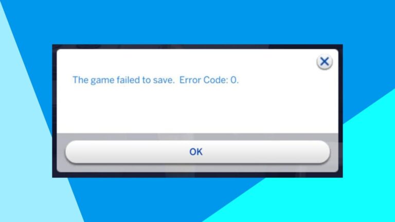 Solución temporal al error “Code 0” que no permite guardar en Los Sims 4