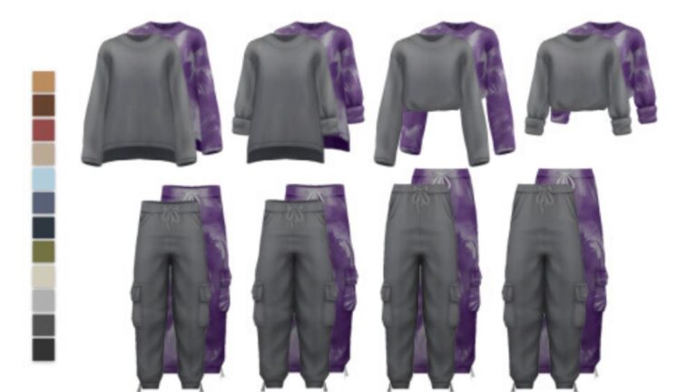 CC: “Macchiato Sweat Set” vamos a por ese café en Los Sims 4 por Nucrests