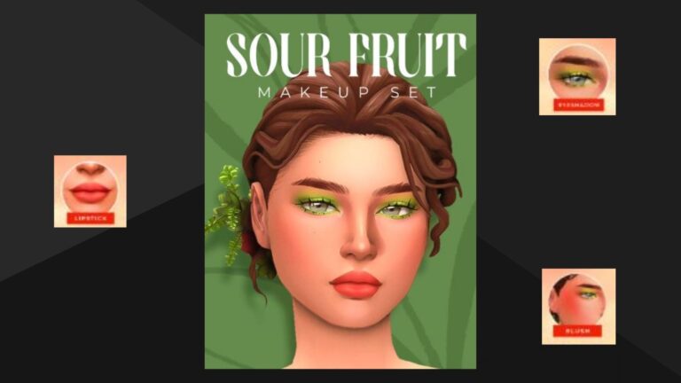 CC: Precioso maquillaje para disfrutar el verano en los Sims 4 creado por TwistedCat