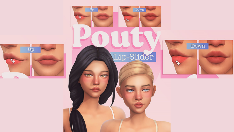 CC: Deslizador de labios Pouty para Los Sims 4