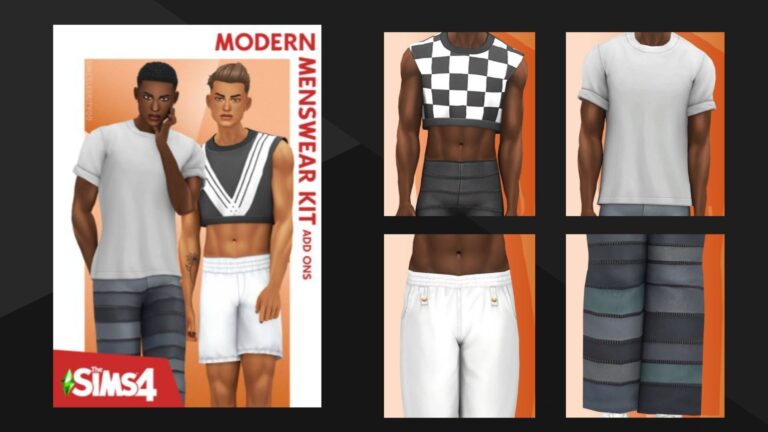 CC: Set de ropa maxis match para hombre creado por Simcelebrity00 para los Sims 4