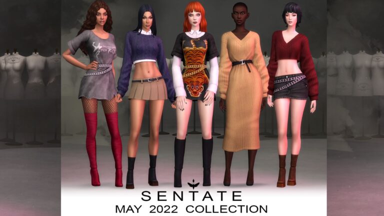 CC: Sentate colección mayo 2022 para Los Sims 4