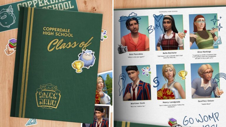 Maxis nos muestra el anuario de los personajes icónicos de Los Sims 4