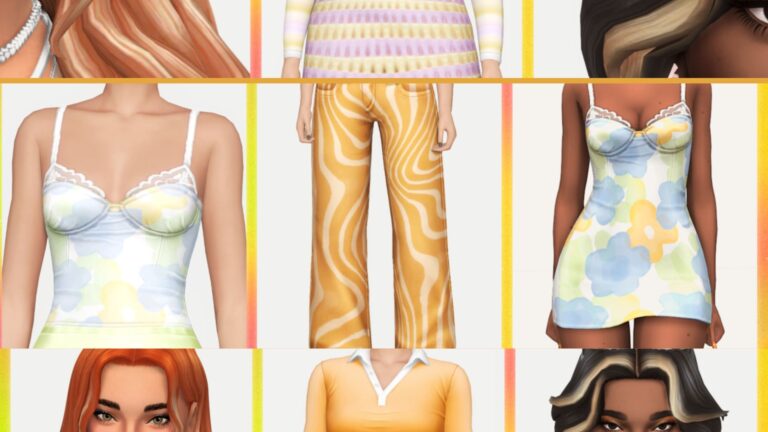 CC: “The Mimosa Collection” la colección definitiva para disfrutar del verano Sim en Los Sims 4 por Greenllamas y Serenity