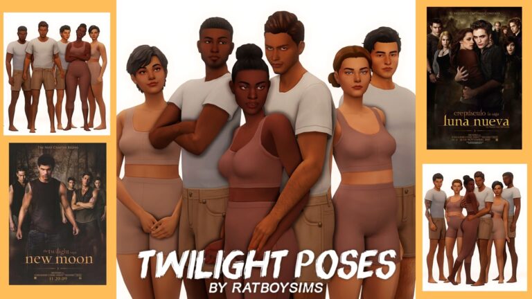 CC: Poses inspiradas en Twilight para Los Sims 4