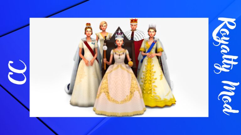 CC: Vestidos y Accesorios para el Royalty Mod en Los Sims 4.