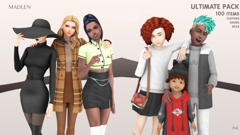 CC: 100 artículos de Madlen para Los Sims 4