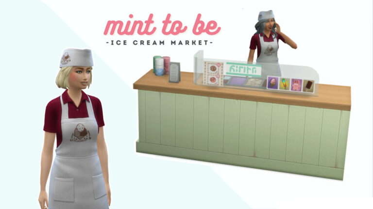 Mod: Mercado Funcional de Helado para Los Sims 4