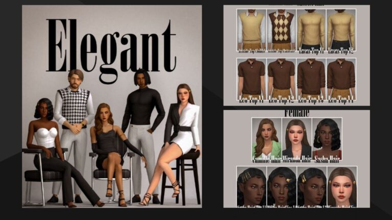 CC: Maravillosa colección de ropa Maxis Match para mujeres y hombres creado por Aladdin-The-Simmer en los Sims 4