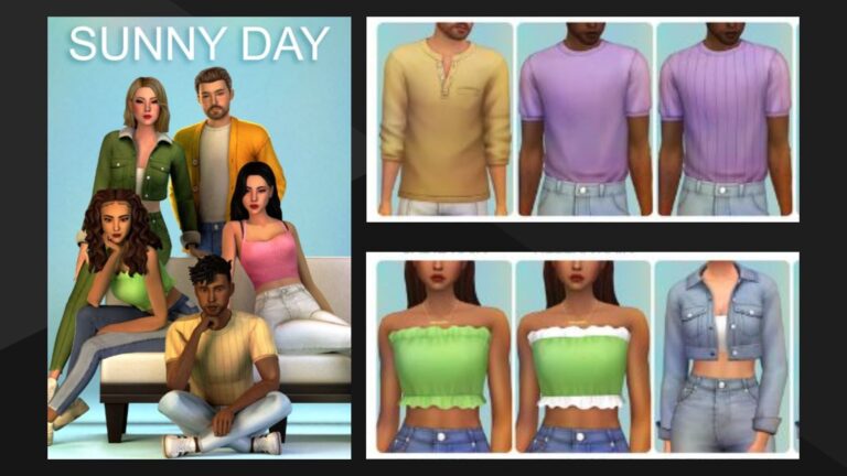 CC: Maravillosa colección de ropa Maxis Match para mujeres y hombres creado por Aladdin-The-Simmer en los Sims 4