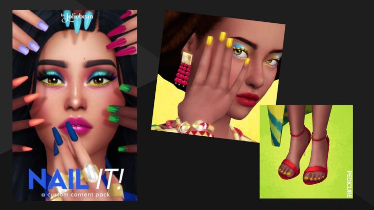 CC: Colección de uñas para mujer creado por Joliebean para los Sims 4