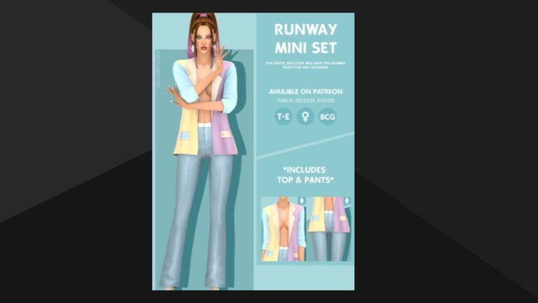 CC: Set de ropa maxis match para mujer creado por Simcelebrity00 para los Sims 4