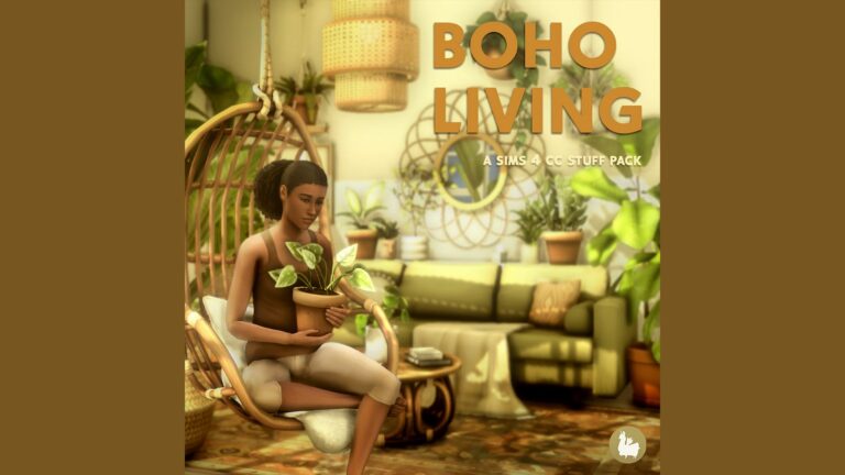 CC: Estilo de vida Boho en Los Sims 4.