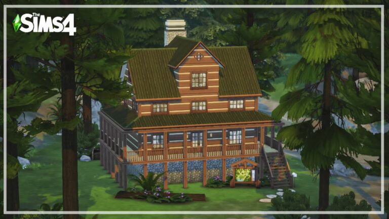 Solar: cabaña para vacacionar en Granite Falls por Simmer Indi para Los Sims 4