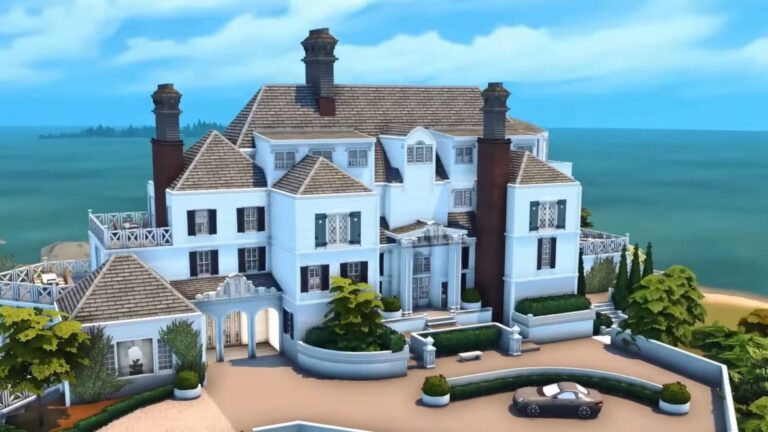 Solar: Casa de vacaciones de Taylor Swift para Los Sims 4 por Kate Emerald