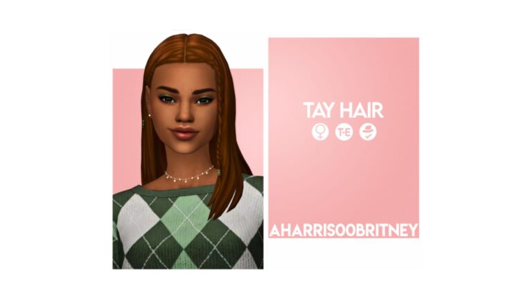 “Tay Hair” en Los Sims 4 por Aharris00britney