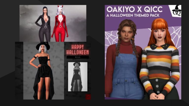 CC: Prepara a tus sims para Halloween con esta colección de ropa para los Sims 4