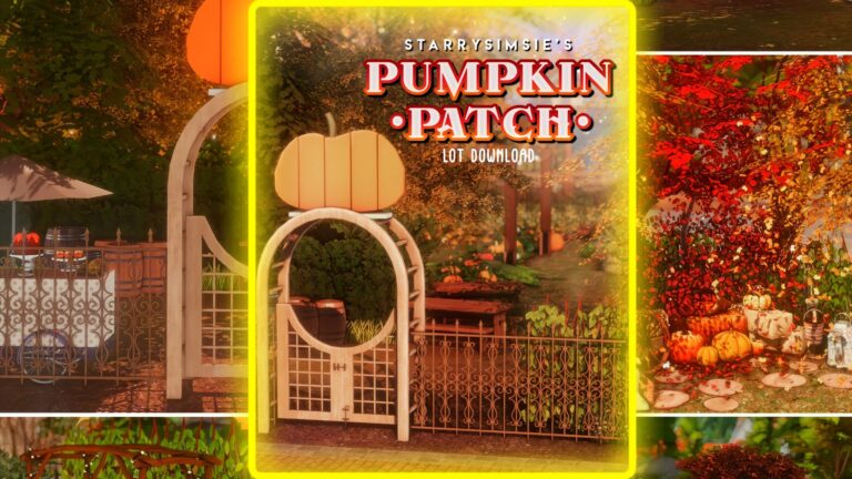 CC: Parque de calabaza para Los Sims 4