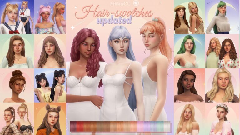 CC: super pack de peinados para Los Sims 4