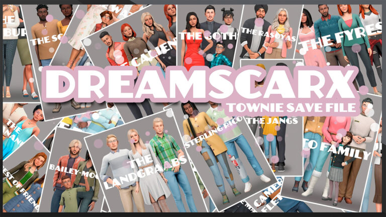 Cámbiale el look a los townies y diviértete con este Save File