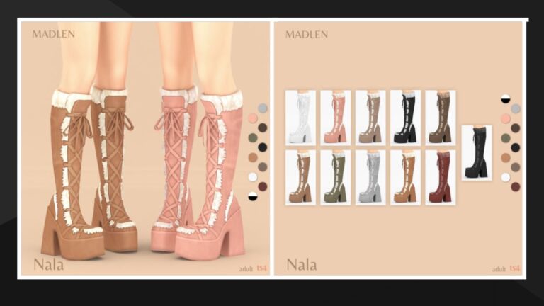 CC: Preciosas botas de invierno para mujer para los Sims 4 creado por Madlen
