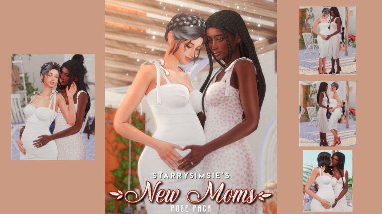 CC: Nuevas mamás poses para Los Sims 4