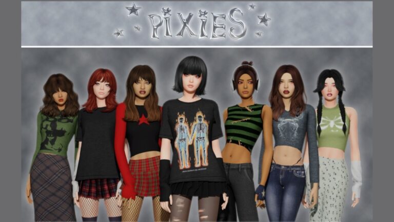 CC: Colección de ropa grunge para Los Sims 4